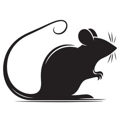 Obraz premium MOUSE SILHOUETTE ICON