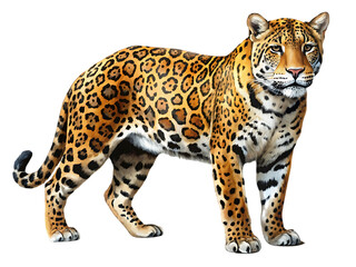 Cheetah on transparent