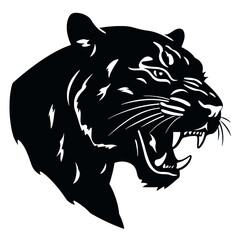 Black Panther  logo  Silhouette 