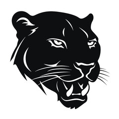 Black Panther  logo  Silhouette 