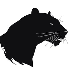 Black Panther  logo  Silhouette 