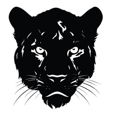 Black Panther  logo  Silhouette 