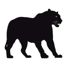 Black Panther  logo  Silhouette 