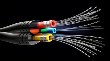 Futuristic fiber optical network cable