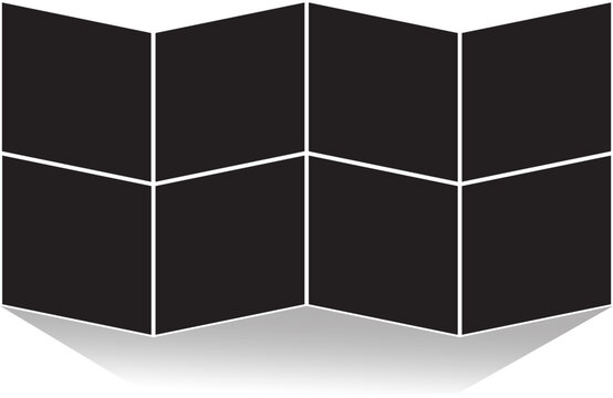 8 collage rectangle shape book photo frame template  vector illustration