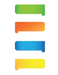 Modern set of banners with colorful