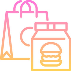 Take away burger icon