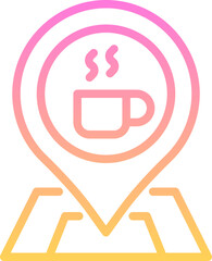 Location coffee shop icon