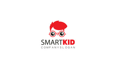 modern smart kids logo design.
