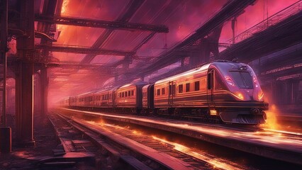 train in the station A soul train that races through the world on a fast and furious railway. The train is a wild  