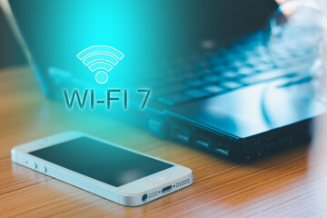 wifi 7 Internet and communication technology, innovation, technology development of the future world