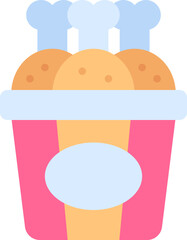 Chicken bucket icon