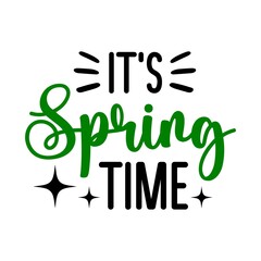 Spring typography design on plain white transparent isolated background for card, shirt, hoodie, sweatshirt, apparel, tag, mug, icon, poster or badge