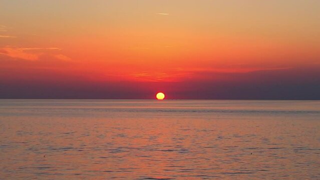 Porec - Croatia - Aerial view of the sunset