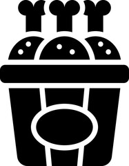 Chicken bucket icon