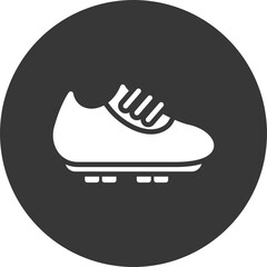 Football Boots Glyph Inverted