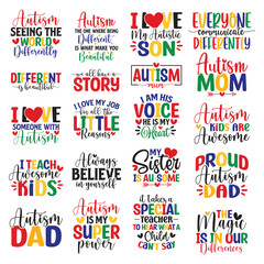 20 Autism  Design Bundle