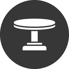 Round Table Glyph Inverted