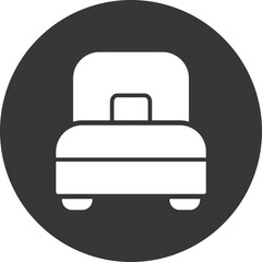 Single Bed Glyph Inverted