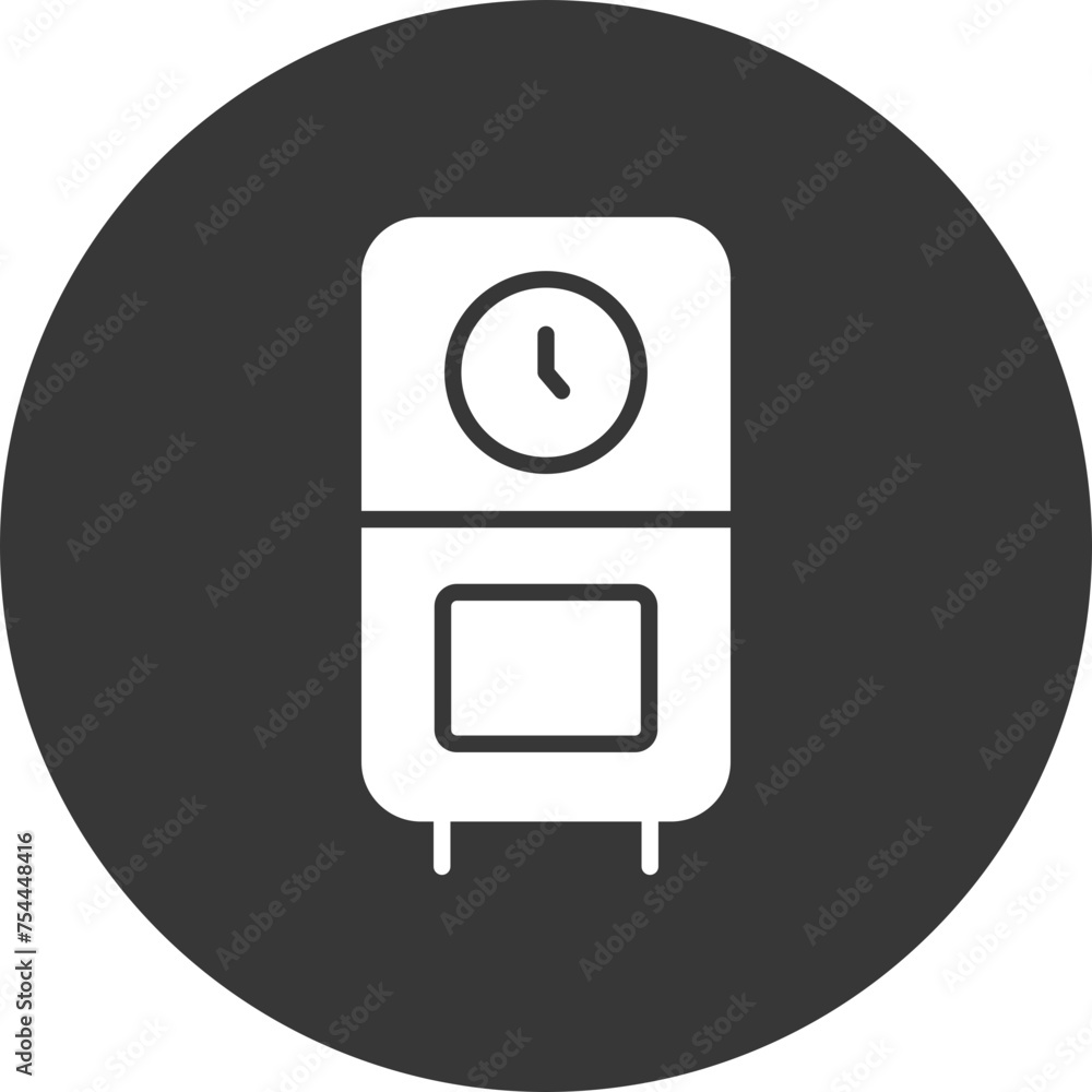 Poster cuckoo clock glyph inverted