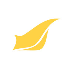 Fototapeta na wymiar Gold Wings Logo