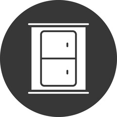 Bedside Table Glyph Inverted