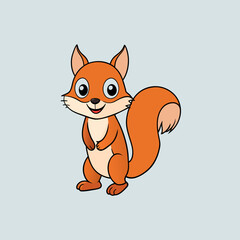 red fox character cartoon illustration 2024