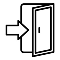 Vector Design Emergency Exit Icon Style