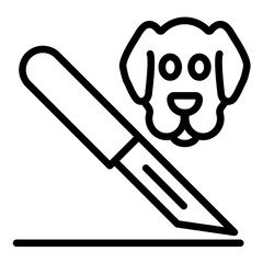 Vector Design Pet Surgery Icon Style