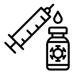 Vector Design Vaccine Dose Icon Style