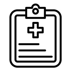 Vector Design Medical Clipboard Icon Style