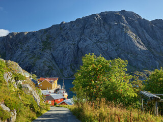 Nusfjord, Flakstadoya, Lofoten, Nordland, Norwegen