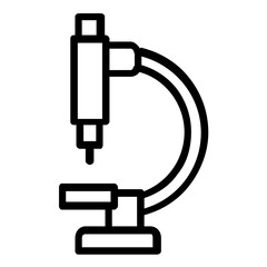 Vector Design Laboratory Microscope Icon Style