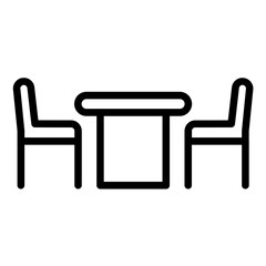 Fototapeta premium Vector Design Dining Table Icon Style