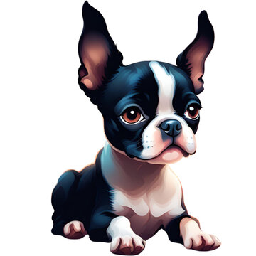 Cute Boston Terrier Dog