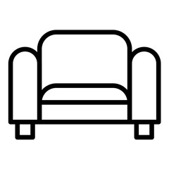 Vector Design Chesterfield Chair Icon Style