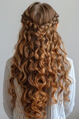 Long Curly Hair of a Woman