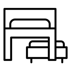 Vector Design Trundle Bedding Icon Style