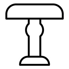 Vector Design Pedestal Table Icon Style