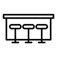 Vector Design Breakfast Bar Icon Style
