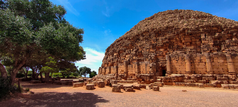Royal Mausoleum of Mauretania in Tipaza. Algeria