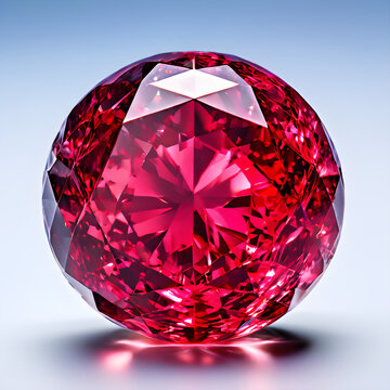 ruby diamond on a white background