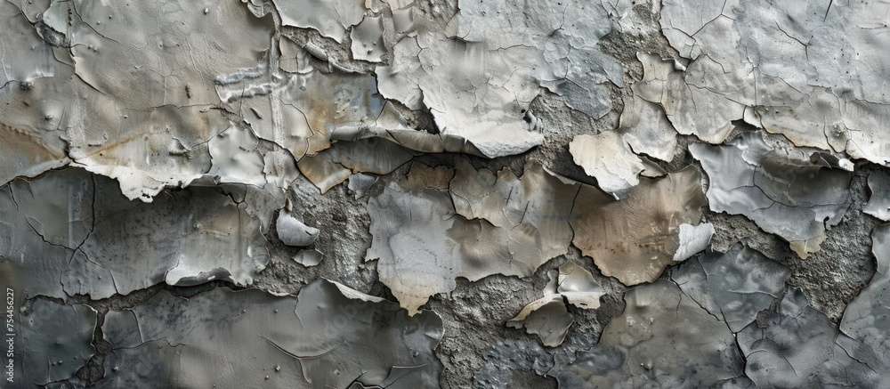 Poster close-up view of the rough and textured bark of a tree, showcasing intricate patterns and natural im