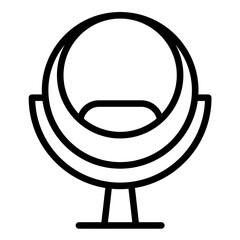 Vector Design Bubble Chair Icon Style