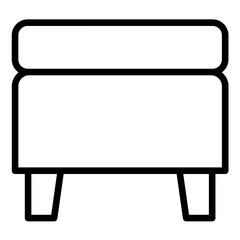 Obraz premium Vector Design Footstool Icon Style