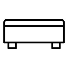 Fototapeta premium Vector Design Rectangular Ottoman Icon Style
