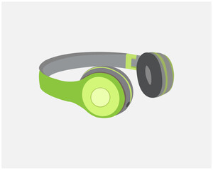 graphic icon sign symbol element head music headset. Earphone blue tooth icon design. Earphone icon in modern flat style design. Vector illustration.