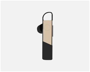 graphic icon sign symbol element head music headset. Earphone blue tooth icon design. Earphone icon in modern flat style design. Vector illustration.