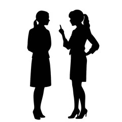 businesswoman silhouette  - vector