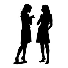 Businesswoman finance and business silhouette  isolated white background